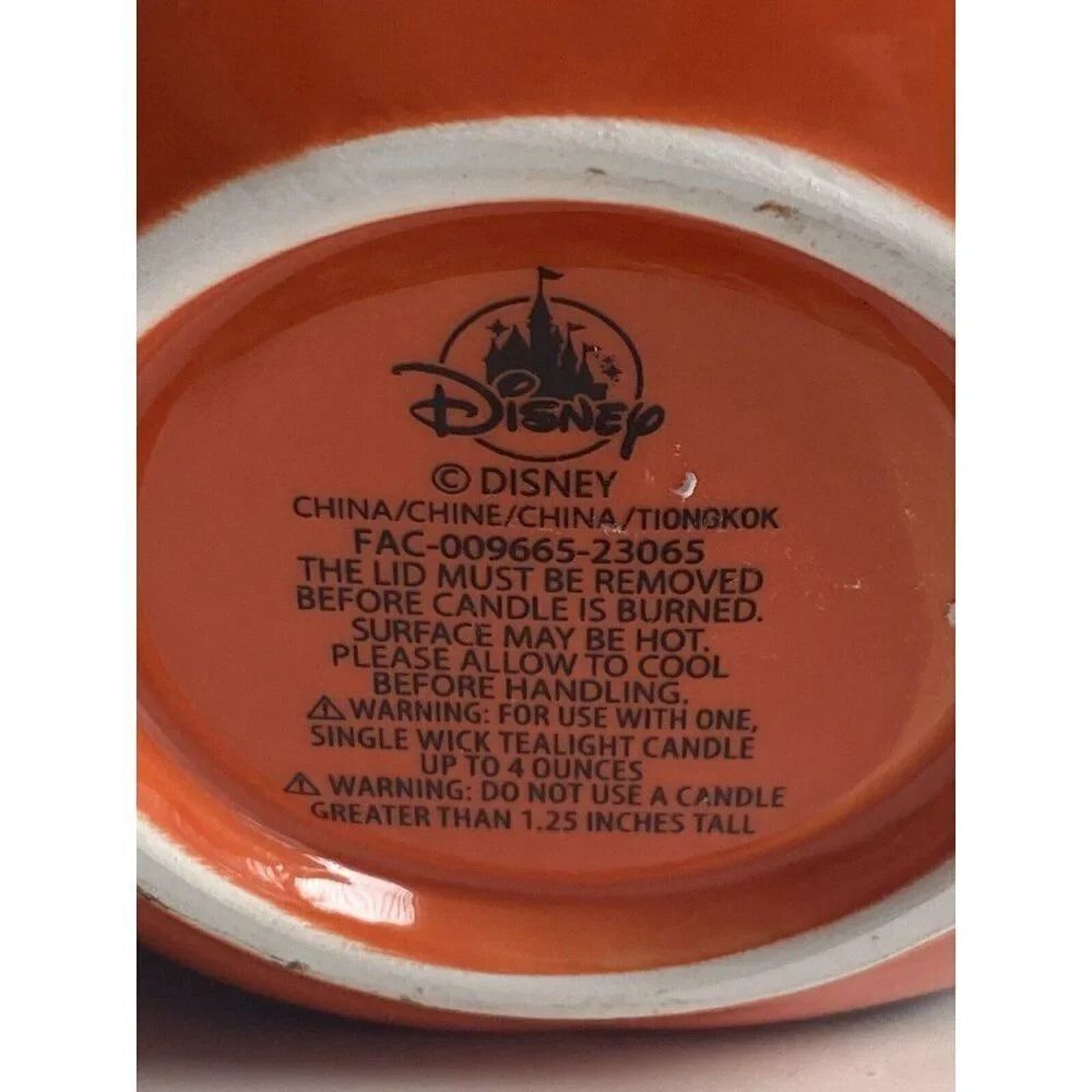 Disney Parks Mickey Mouse Halloween Pumpkin Votive Candle Holder Ceramic NEW‎ - Picture 10 of 13